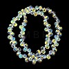 Electroplate Glass Beads Strands EGLA-D030-17T-1