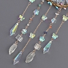 Natural Green Aventurine Nuggets Pendant Decorations HJEW-D302-12-4