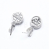 925 Sterling Silver Pendant Ice Pick Pinch Bails STER-I017-047P-2