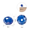 18 Colors Electroplate Glass Beads EGLA-X0006-03B-8mm-4