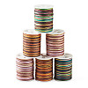 6Rolls 6 Styles Segment Dyed Polyester Thread NWIR-TA0001-47B-1