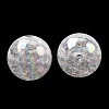 Bubblegum AB Color Transparent Crackle Acrylic Round Beads CACR-R011-20mm-03-3