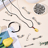 32Pcs 8 Styles Alloy Cord Ends HJEW-SC0003-11-4