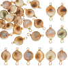 20Pcs Natural Trumpet Shell Bead Connector Charms FIND-BBC0003-12-1