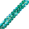 1 Strand Electroplate Transparent Glass Beads Strands EGLA-TADJ0001-15E-2