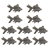 10Pcs Brass Fish Figurines Ornaments DJEW-ME0001-13AB-6