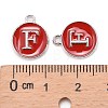 Platinum Plated Alloy Enamel Charms LS-ENAM-S118-03F-P-3