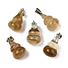 Watermelon Stone Glass Pendants G-B127-03P-01-2