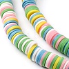 Handmade Polymer Clay Beads Strands CLAY-R089-8mm-T012-6