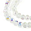 Transparent Glass Beads Strands X-EGLA-N016-4mm-06-3