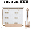 Felt with Iron Desktop Brooch Organizer Stands with Wooden Base ODIS-SC0001-12-2