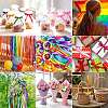 8Rolls 2 Colors Single Face Satin Ribbon OCOR-FS0001-09-6