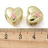 Brass Enamel European Beads KK-K298-04C-G-3