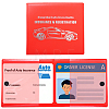 PU Leather Motor Vehicle Driver's License Protective Cover AJEW-WH20098-134E-1