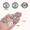 60Pcs Life of Tree Moon Charm Pendant Triple Moon Goddess Pendant Ancient Bronze for Jewelry Necklace Earring Making crafts JX339B-7