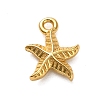925 Sterling Silver Starfish Charms STER-U009-09G-02-1