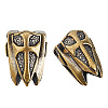 2Pcs Brass European Beads KK-DC0005-18AG-1