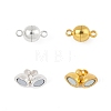 12 Sets 2 Colors Brass Magnetic Clasps KK-FS0001-55A-3