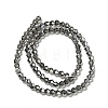 Transparent Electroplate Glass Beads Strands EGLA-S056-4mm-15-2