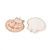 Electroplate Sea Shell Pendants SSHEL-S262-32-2