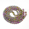 Baking Paint Glass Beads Strands DGLA-Q023-6mm-DB59-2