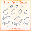 430 Stainless Steel Cookie Cutters DIY-HY0003-57-2