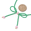Glass Seed Pendants Necklaces for Women NJEW-MZ00031-04-3