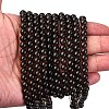 Natural Smoky Quartz Round Beads Strands G-E329-6mm-38-3