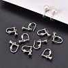 Brass Screw On Clip-on Earring Findings LS-KK-L164-02P-6