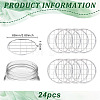 24Pcs 304 Stainless Steel Mesh Lids for Water Planting Glass Vase AJEW-BC0002-18-2