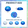 4Pcs 4 Colors Resin Imitation Opal Cabochons RESI-PH0002-71-2