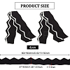 4Pcs 90% Ice Silk & 10% Elastic Fiber Ribbing Fabric for Cuffs FIND-BC0004-46B-2