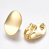 Brass Clip-on Earring Findings KK-T038-246G-3