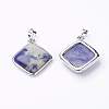 Natural Sodalite Pendants G-E420-13P-1