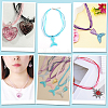 100Pcs 20 Colors Waxed Cord and Organza Ribbon Necklace Making NCOR-CY0001-01-6