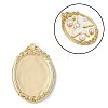 Brass Pendant Cabochon Settings KK-V005-01G-02-1