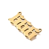 304 Stainless Steel Pendants STAS-D382-04F-G-2