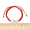 2Pcs Infinity 201 Stainless Steel Link Bracelets BJEW-JB13789-5