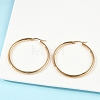 201 Stainless Steel Big Hoop Earrings EJEW-F205-14G-B-4