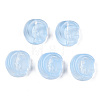 Transparent Spray Painted Glass Beads GLAA-N035-036-C11-2