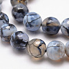 Natural Fire Crackle Agate Bead Strands G-K166-07F-8mm-02-4