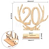 Wood Table Numbers Cards AJEW-WH0021-28-2