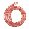 Cherry Quartz Glass Beads Strands G-M420-A09-01-3