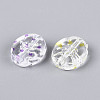 Printed Transparent Acrylic Beads TACR-T029-12M-3