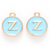 Golden Plated Alloy Enamel Charms ENAM-S118-04Z-1