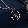 304 Stainless Steel Laser Cut Pendant Necklaces FS-WGA4904-16-1