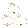 3Pcs 3 Styles 304 Stainless Steel Cable Chain Slider Bracelet Making BJEW-TADJ00002-2