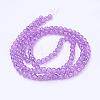Spray Painted Crackle Glass Beads Strands CCG-Q001-6mm-12-3