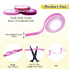 3Rolls 3 Colors Single Face Velvet Ribbon for Clothes Accessories OCOR-TA0004-09A-3