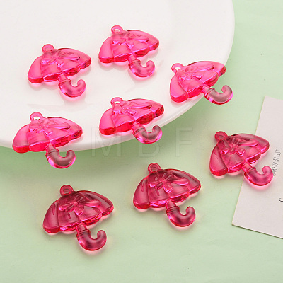 Transparent Acrylic Pendants TACR-T024-01B-906-1